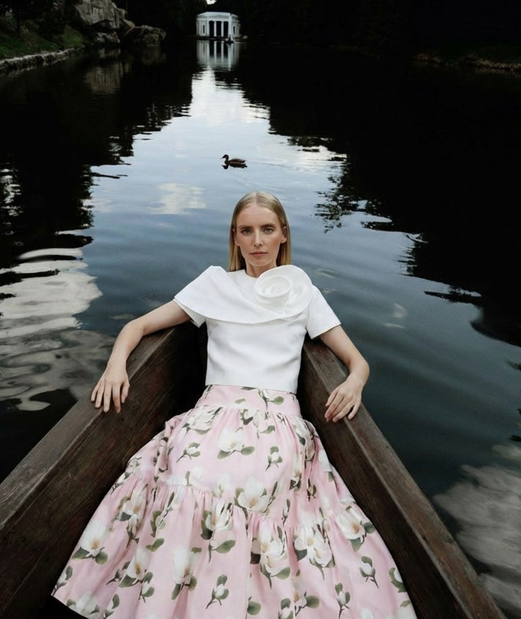Floral Long Skirt Women’s Outfit | 2 Pieces