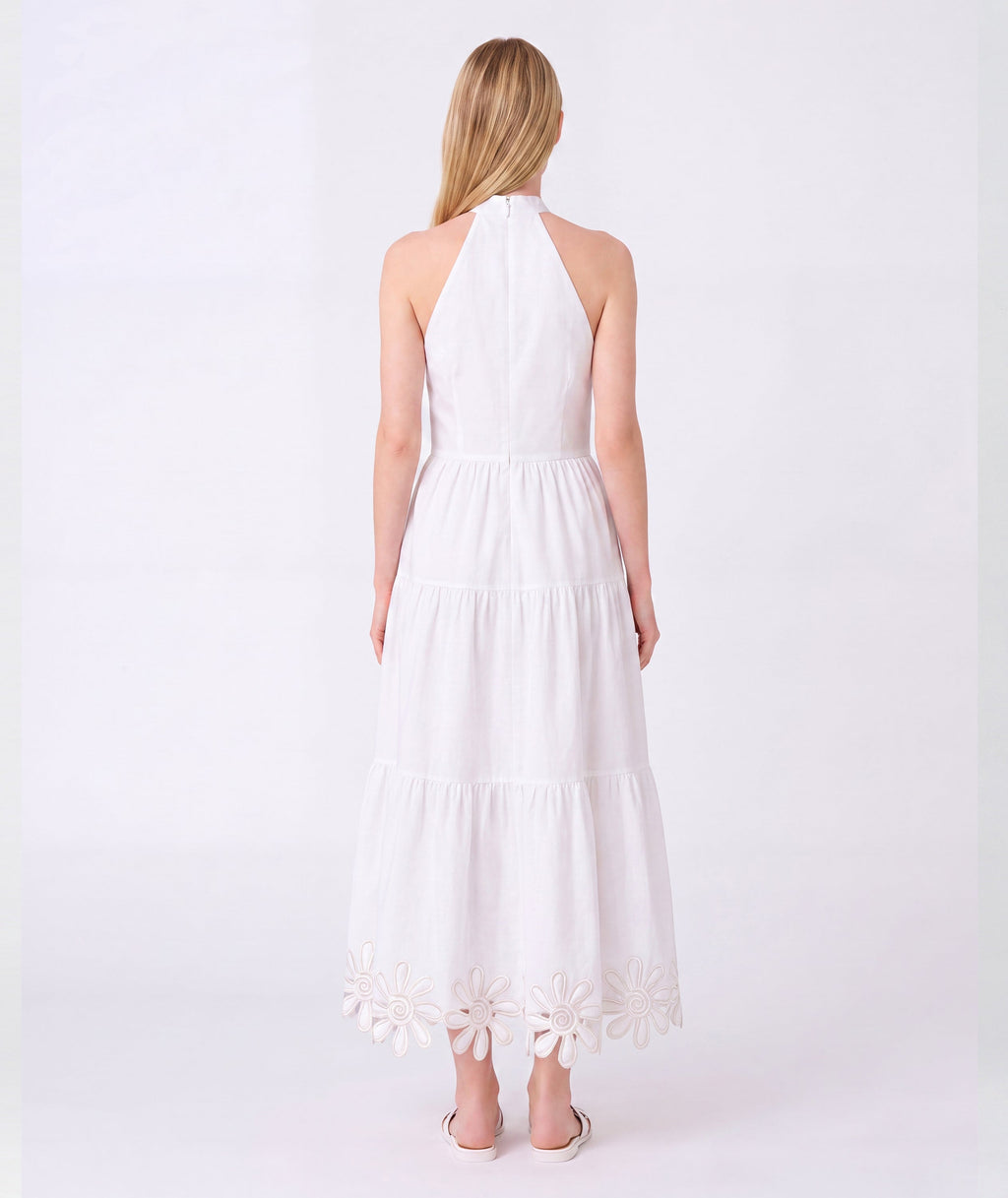 Sun Appliqués Linen Women's Dress