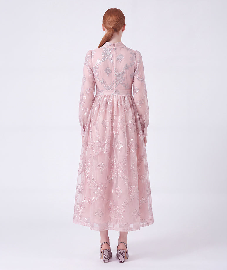 Jacquard Bow Women's Dress