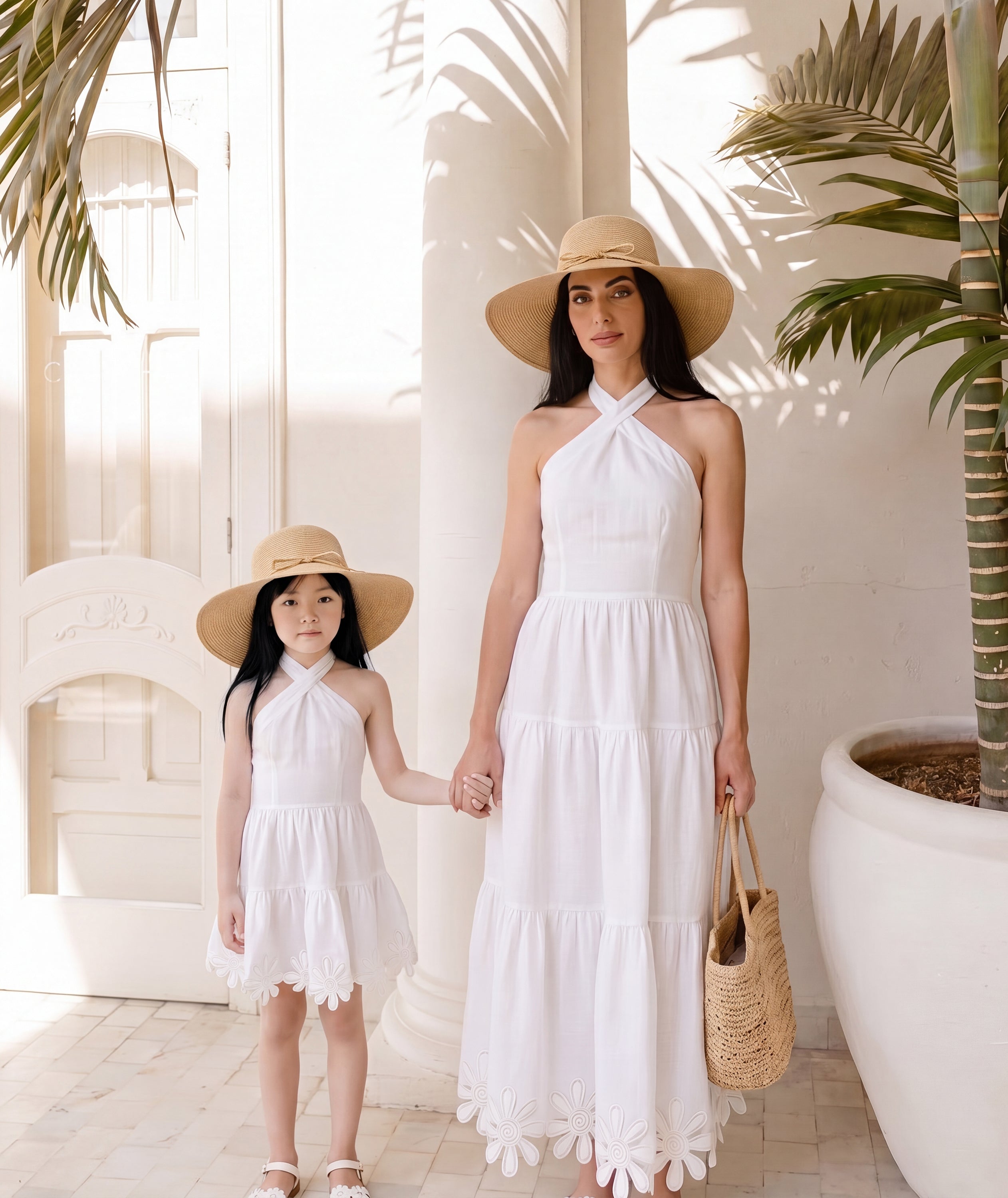 Sun Appliqués Linen Women's Dress