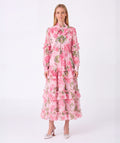 Chiffon Layers Rose Women's Dress